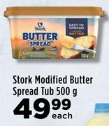 Stork Modified Butter Spread Tub-500g Each