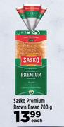Sasko Premium Brown Bread-700g Each