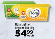 Flora Light Or Regular Tub-1Kg Each