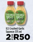 ILS Crushed Garlic Squeeze-For 2 x 375ml