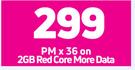 2 x Samsung Galaxy A13 Smartphone-On 2GB Red Core More Data + On Promo 65