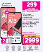 2 x Samsung Galaxy A13 Smartphone-On 2GB Red Core More Data + On Promo 65