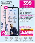 Tecno Camon 17P LTE Smartphone-Each