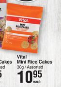 Vital Mini Rice Cakes Assorted-30g Each
