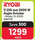 Ryobi 230mm 2000W Angle Grinder 394176