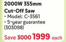Ryobi  2000W 355mm Cut-Off Saw 303098