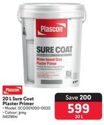 Plascon Sure Coat Plaster Primer 462964-20Ltr