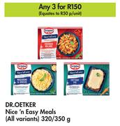Dr Oetker Nice n Easy Meals-For 3 x 320/350g