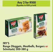 Fry's Range (Nuggets, Meatballs, Burgers Or Schnitzels)-For 2 x 300-380g