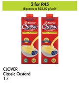 Clover Classic Custard-For 2 x 1L