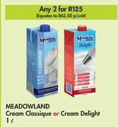 Meadow Land Cream Classique Or Cream Delight-For 2 x 1L