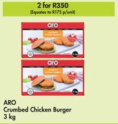 Aro Crumbed Chicken Burger-For 2 x 3Kg