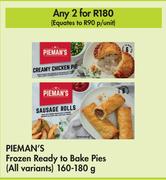 Pieman's Frozen Ready To Bake Pies (All Variants)-For 2 x 160g-180g