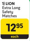 Lion Extra Long Safety Matches