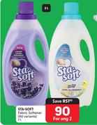 Sta-Soft Fabric Softener (All Variants)-For Any 2 x 2Ltr
