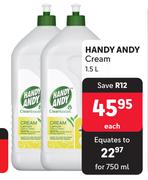 Handy Andy Cream-1.5Ltr Each