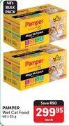 Pamper Wet Cat Food-48 x 85g Each