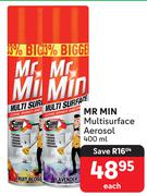 Mr Min Multisurface Aerosol-400ml Each