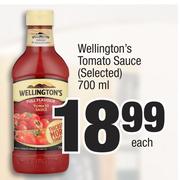 Wellington's Tomato Sauce (Selected)-700ml Each