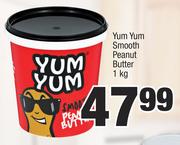 Yum Yum Smooth Peanut Butter-1kg