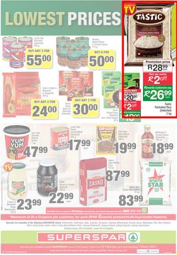 SUPERSPAR EASTERN CAPE : Lower Than Low Prices (23 February - 7 March 2021), page 8