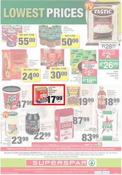SUPERSPAR EASTERN CAPE : Lower Than Low Prices (23 February - 7 March 2021), page 8