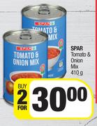 Spar Tomato & Onion Mix-For 2 x 410g