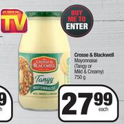 Crosse & Blackwell Mayonnaise (Tangy & Creamy)-750g Each