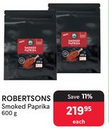 Robertsons Smoked Paprika-600g Each