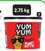 Yum Yum Peanut Butter Smooth-2.75Kg Each