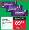 Cadbury Astros, Bubbly Slab Or Chocolate Slabs (All Variants)-For Any 3 x 150g
