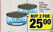 Austin Light Meat Shredded Tuna In Water-2X170g