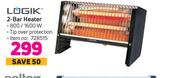 Logik 2 Bar Heater