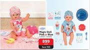 Baby Magic Doll Pink Or Blue-Each