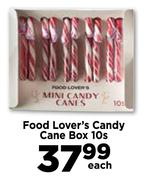 Food Lover's Candy Cane Box-10's Pack