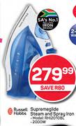 Russell Hobbs Supremeglide Steam And Spray Iron RHI2010BL