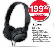 Sony Foldable Headphone MDR-ZX110