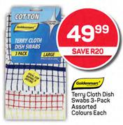 Goldenmarc Terru Cloth Dish Swabs 3Pack-Per Pack