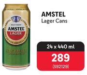 Amstel Lager Cans-24 x 440ml