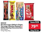 Nestle Barone Large,Kitkat 4 Finger Chocolate Bars-For 10 x 41.5g/40g/52g