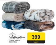 Home Living Fluffy Sherpa Throw-Each