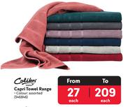 Colibri Capri Towel Range-Each