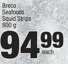 Breco Seafoods Squid Strips-800g Each