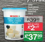 Spar South African Feta Cheese(Selected)-400g Each