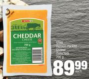 Spar Vacuum Packed Cheese(Selected)-700g Each
