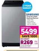 Samsung Top Loader Washing Machine-10Kg