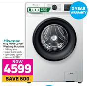 Hisense Front Loader Washing Machine-6Kg