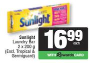 Sunlight Laundry Bar (Excl Tropical & Germguard)-2 x 200g