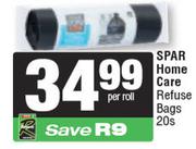 Spar Home Care Refuse Bags-20's Per Roll