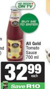 All Gold Tomato Sauce-700ml